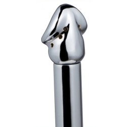 CleanHole Embout de lavement anal Chromium 14 x 3cm